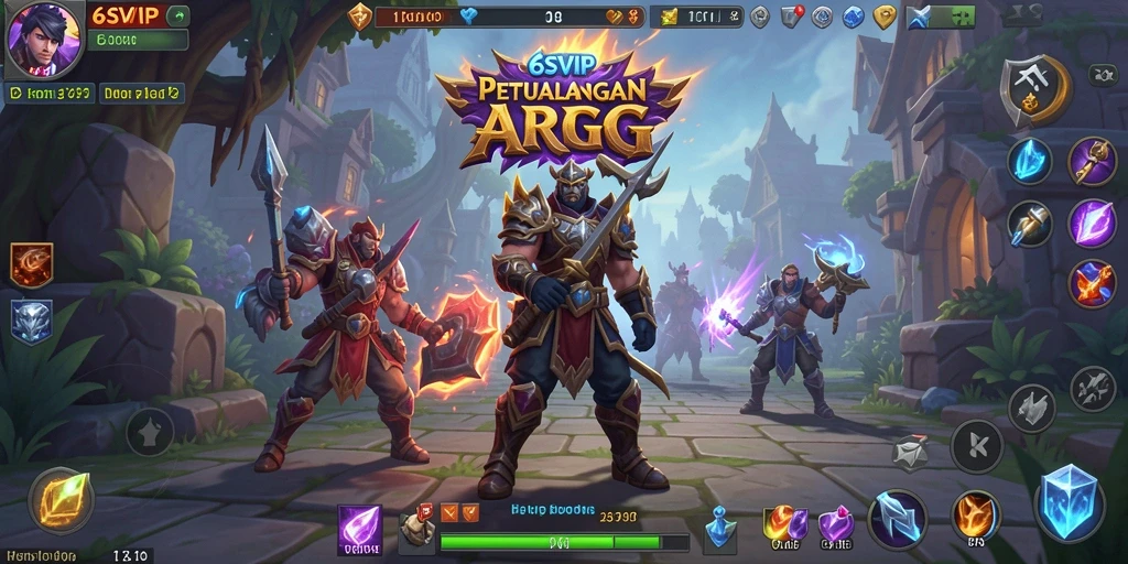 Screenshot gameplay 6SVIP yang menampilkan aksi pertarungan epik.