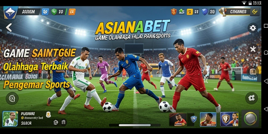 Screenshot gameplay ASIANABET yang menampilkan aksi mendebarkan dalam olahraga.