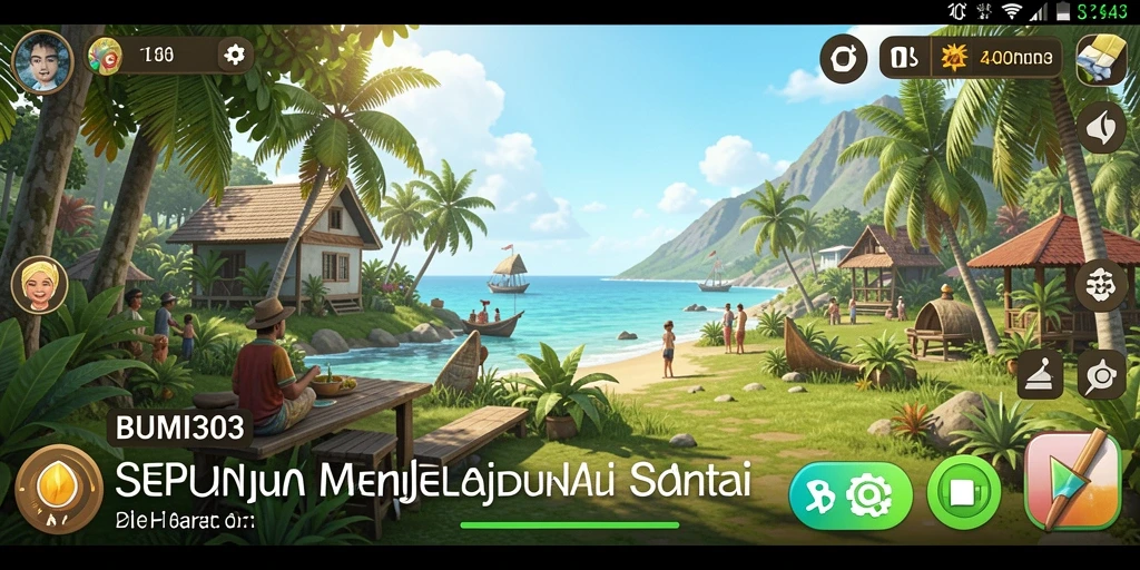 Screenshot gameplay BUMI303 yang menampilkan kesenangan dan tantangan.