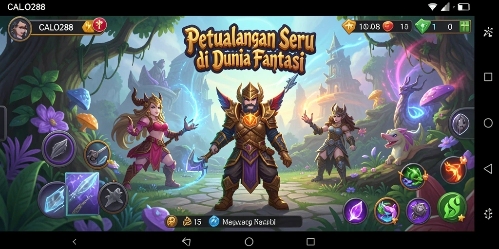 Tampilan gameplay CALO288 di dunia petualangan yang menakjubkan.