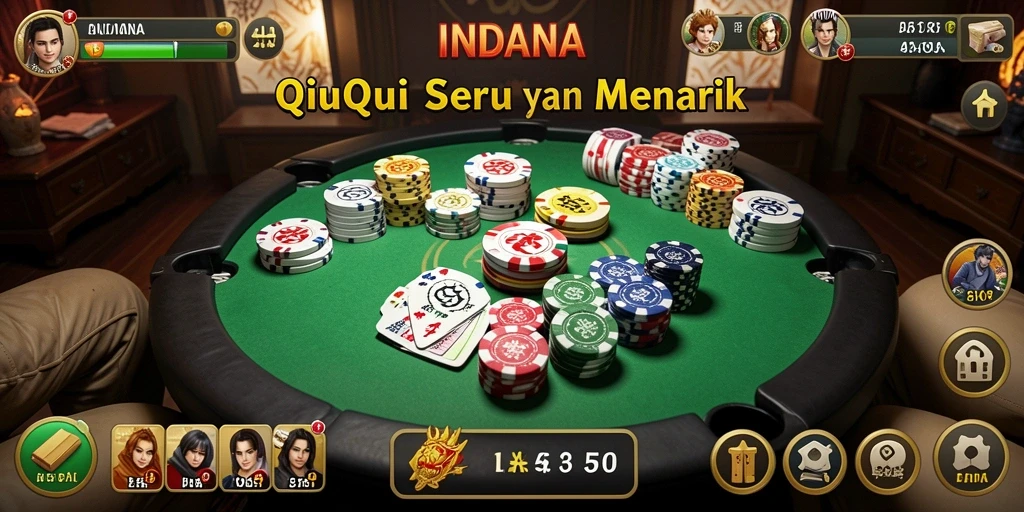 Tampilan bermain QiuQiu yang menyenangkan dan menarik