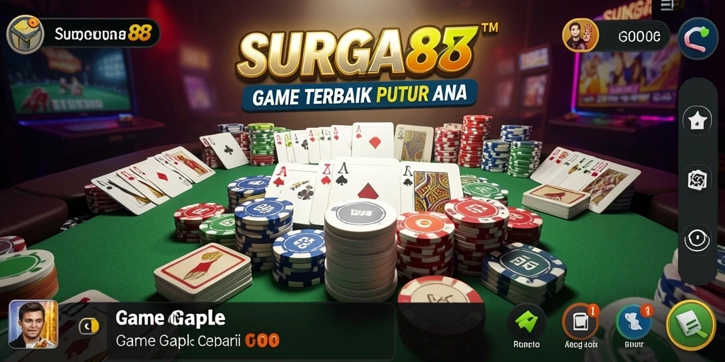 Tampilan gameplay SURGA88 yang penuh warna dan interaktif.